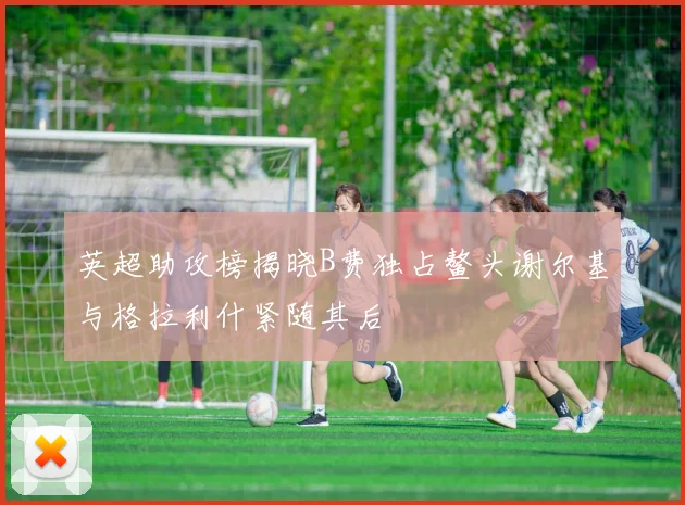 英超助攻榜揭晓B费独占鳌头谢尔基与格拉利什紧随其后